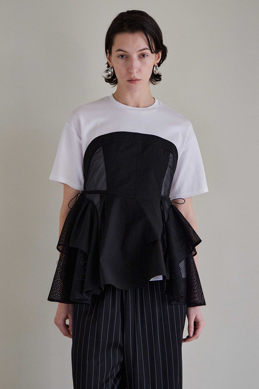 MAISON SPECIAL(メゾンスペシャル)｜Mesh Docking T-Shirt/メッシュ