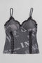 【予約販売】Cup-In Print Cami/カップインプリントキャミ メゾンスペシャル/MAISON SPECIAL C.GRY(チャコールグレー)