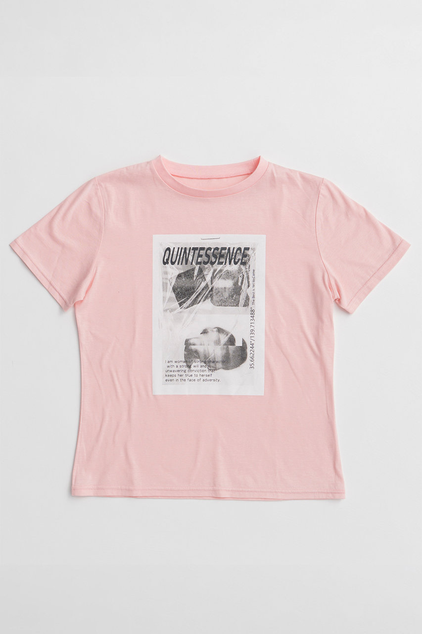 メゾンスペシャル/MAISON SPECIALの【予約販売】QUINTESSENCE Print T-Shirt/QUINTESSENCEプリントTEE(PNK(ピンク)/21261416001)