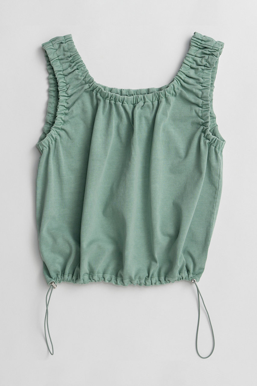 メゾンスペシャル/MAISON SPECIALの【予約販売】2WAY French Terry Gathered Top/2WAY裏毛ギャザートップス(M.GRN(ミントグリーン)/21261416302)