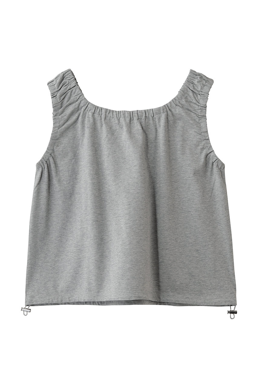 メゾンスペシャル/MAISON SPECIALの2WAY French Terry Gathered Top/2WAY裏毛ギャザートップス(GRY(グレー)/21261416302)