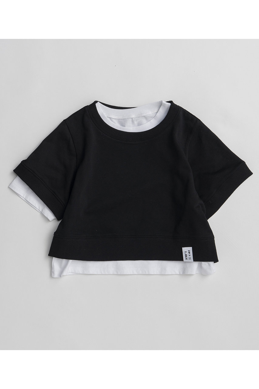 メゾンスペシャル/MAISON SPECIALの【予約販売】French Terry Layered Set T-Shirt/裏毛レイヤードセットTEE(BLK(ブラック)/21261416303)