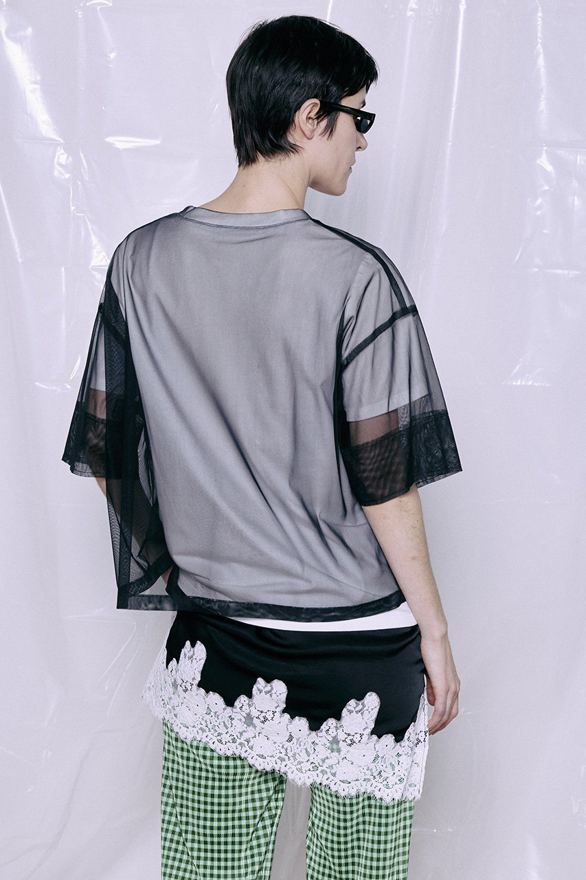 maisonspecial 半袖レイヤードシアーシャツ白　01サイズ　最終値下げ MAISON SPECIAL(メゾンスペシャル)｜Sheer Layered T-Shirt/シアー