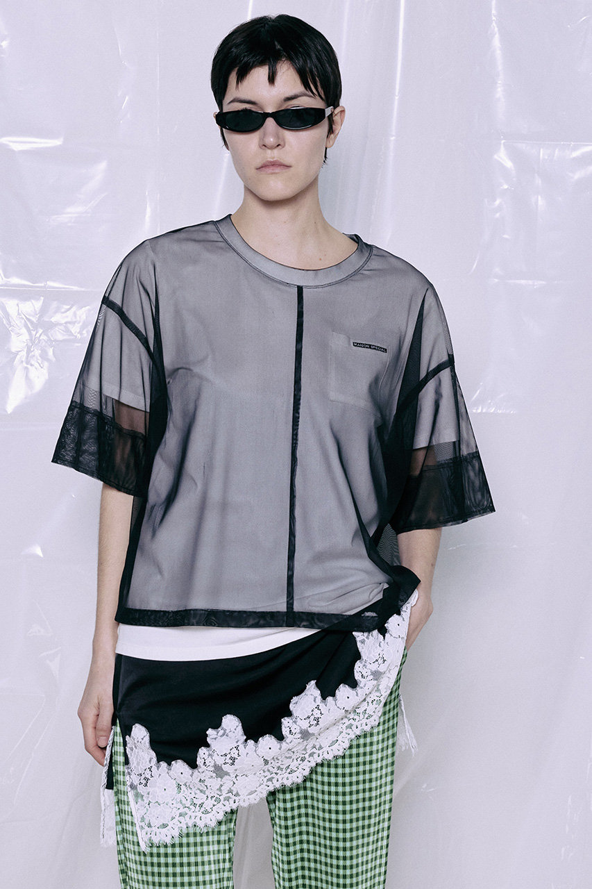 MAISON SPECIAL(メゾンスペシャル)｜Sheer Layered T-Shirt/シアー