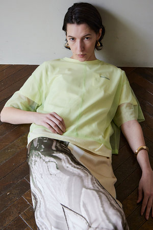 メゾンスペシャル/MAISON SPECIALの【予約販売】Sheer Layered T-Shirt/シアーレイヤードTシャツ(110100/110102)