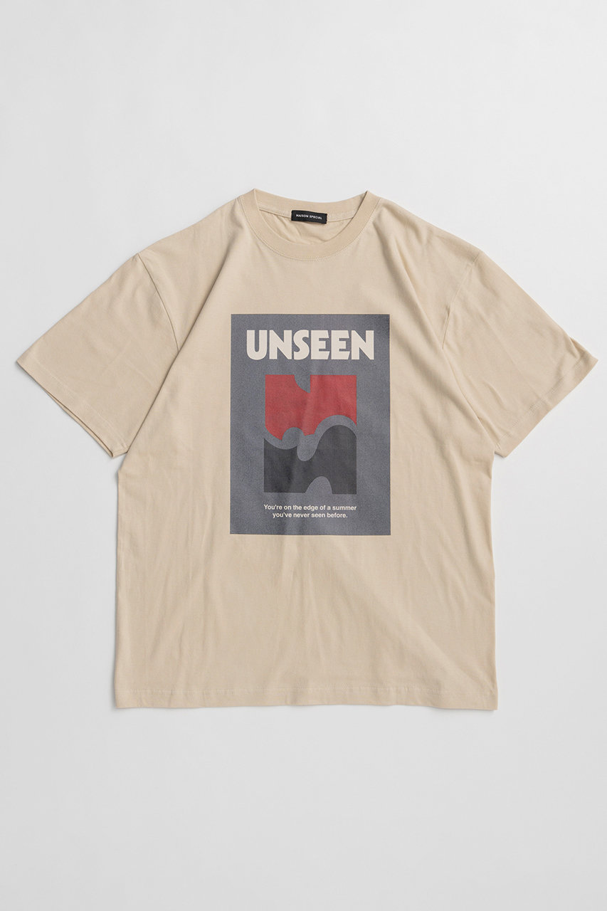 メゾンスペシャル/MAISON SPECIALの【予約販売】UNSEEN Print T-Shirt/UNSEENプリントTシャツ(CRM(クリーム)/21261416305)