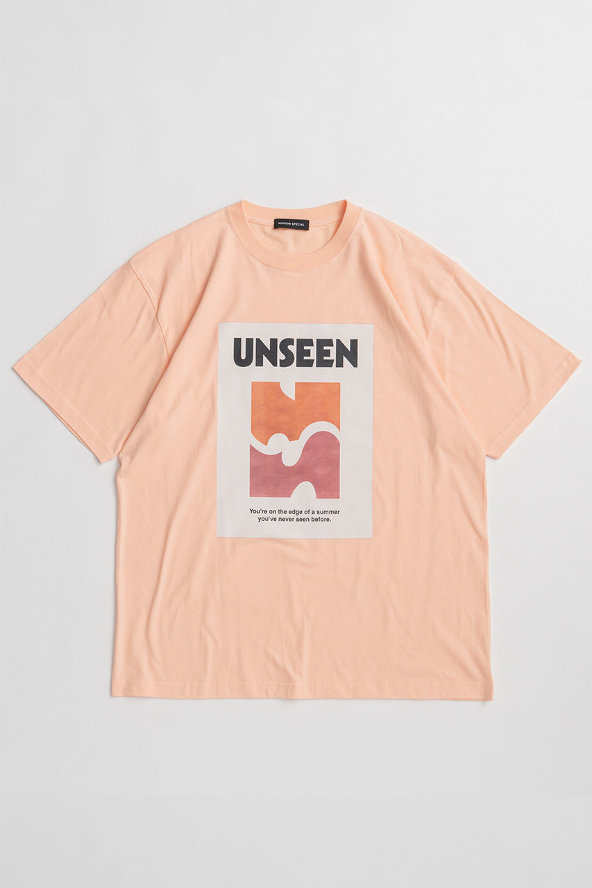 メゾンスペシャル/MAISON SPECIALの【予約販売】UNSEEN Print T-Shirt/UNSEENプリントTシャツ(S.PNK(スモーキーピンク)/21261416305)