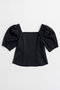 【予約販売】Mesh Bonded Sleeve Top/メッシュダンボールスリーブトップス メゾンスペシャル/MAISON SPECIAL BLK(ブラック)