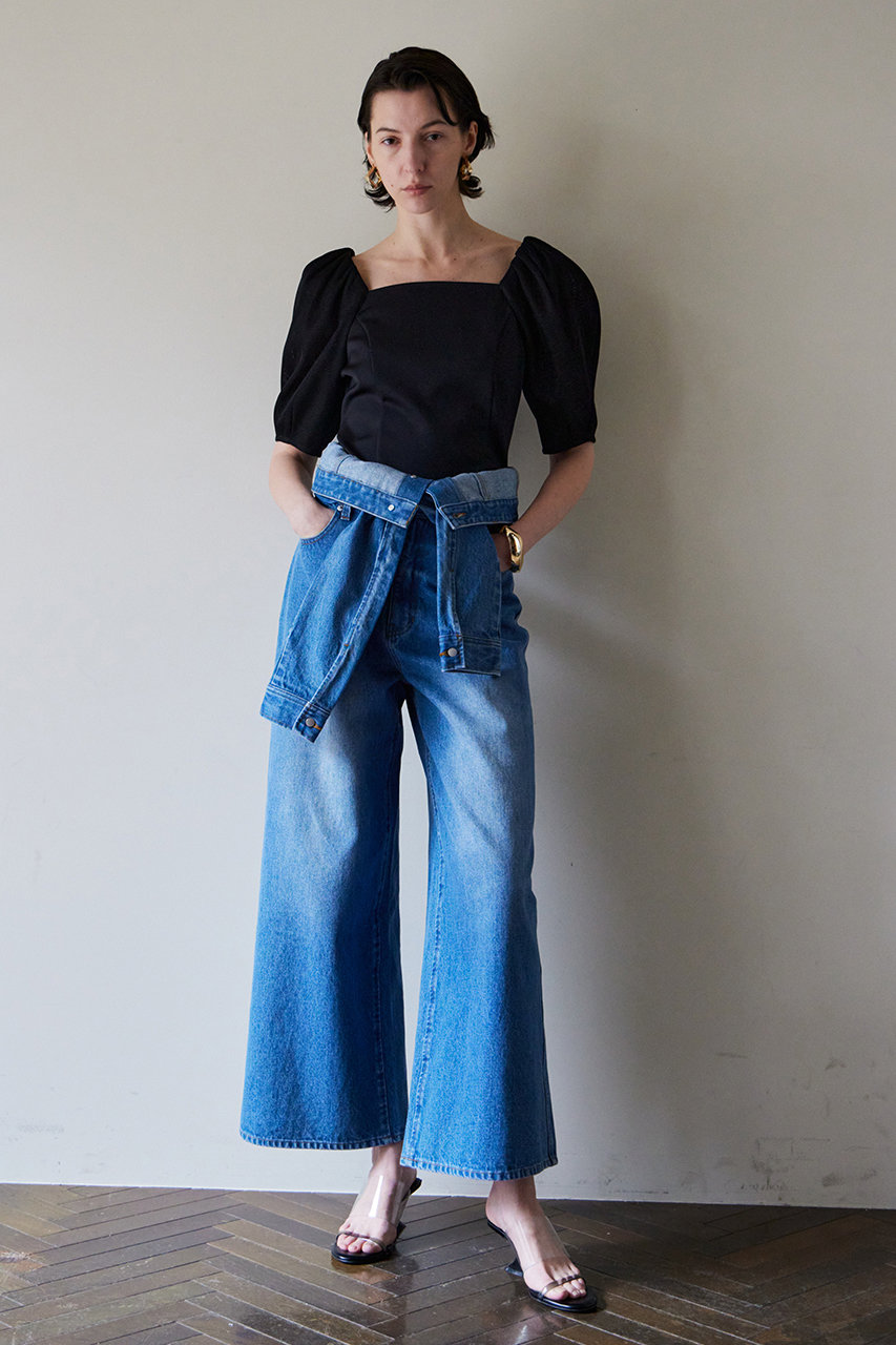 MAISON SPECIAL(メゾンスペシャル)｜Mesh Bonded Sleeve Top/メッシュ