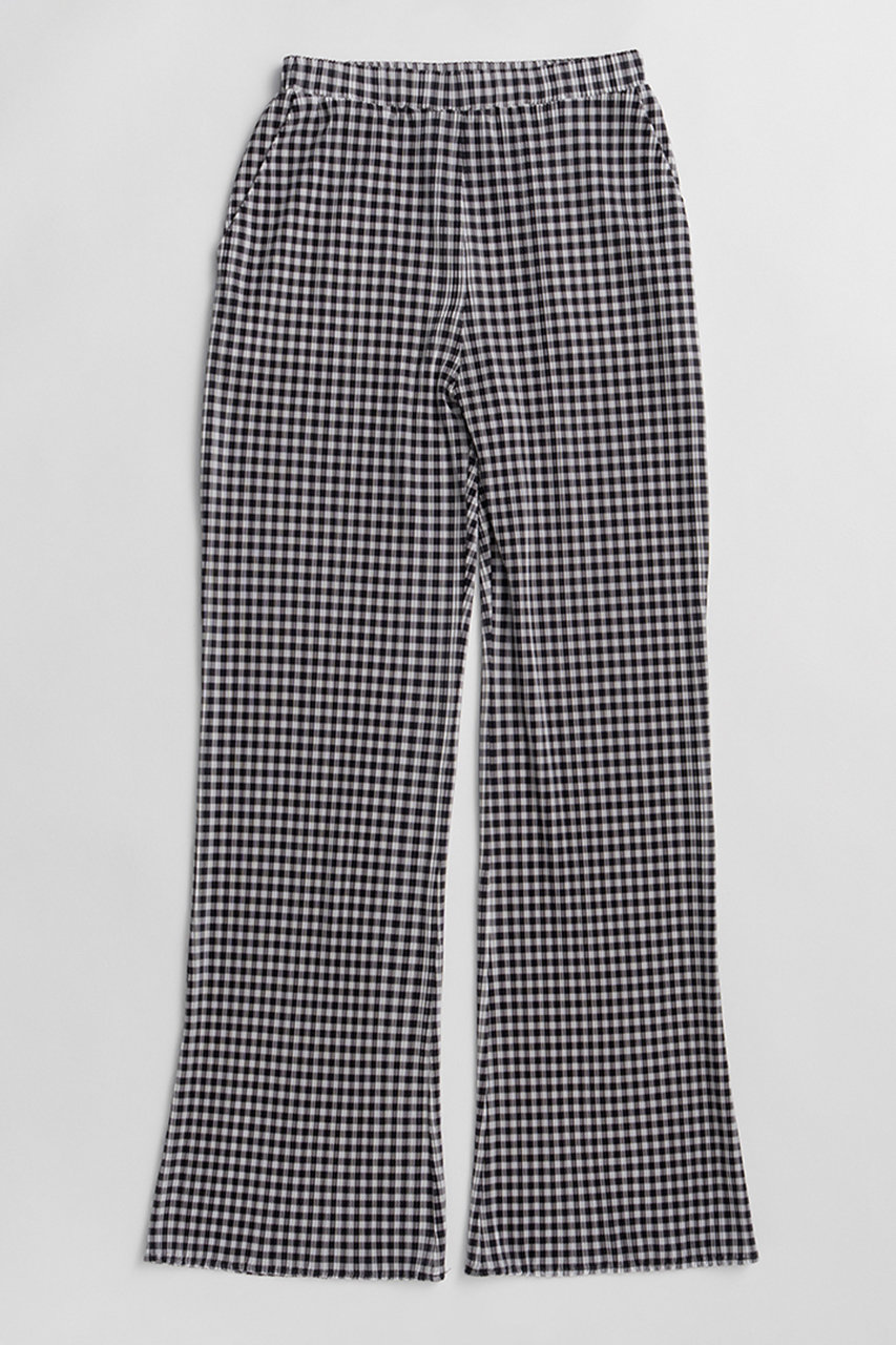 メゾンスペシャル/MAISON SPECIALの【予約販売】Gingham Check Pleated Pants/ギンガムチェックプリーツパンツ(BLK(ブラック)/21261465210)