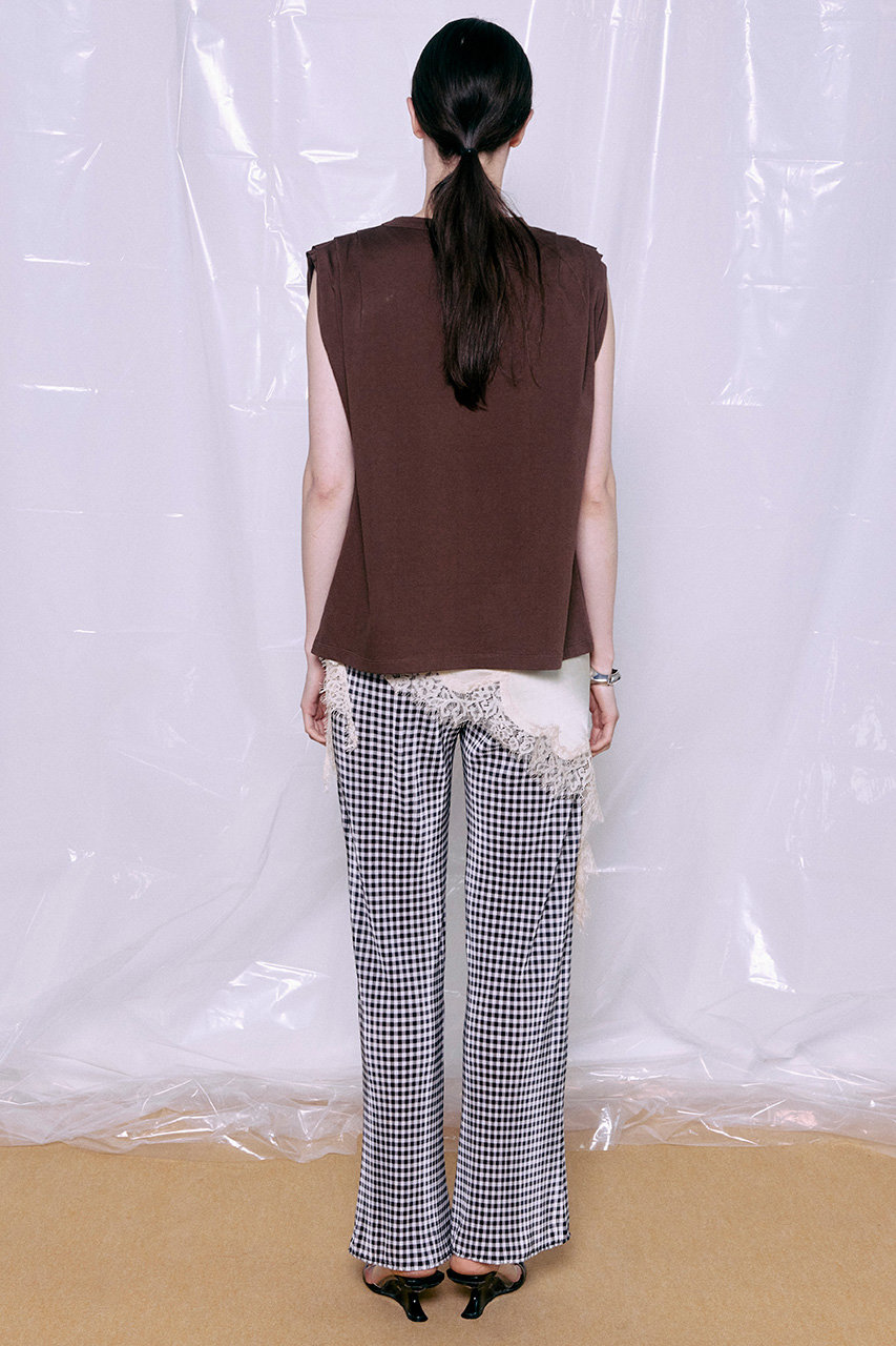 MAISON SPECIAL(メゾンスペシャル)｜Gingham Check Pleated Pants