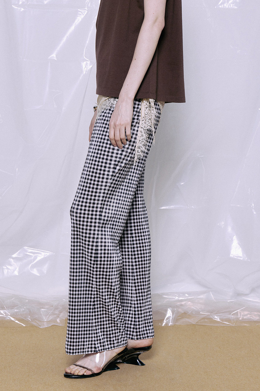 MAISON SPECIAL(メゾンスペシャル)｜Gingham Check Pleated Pants