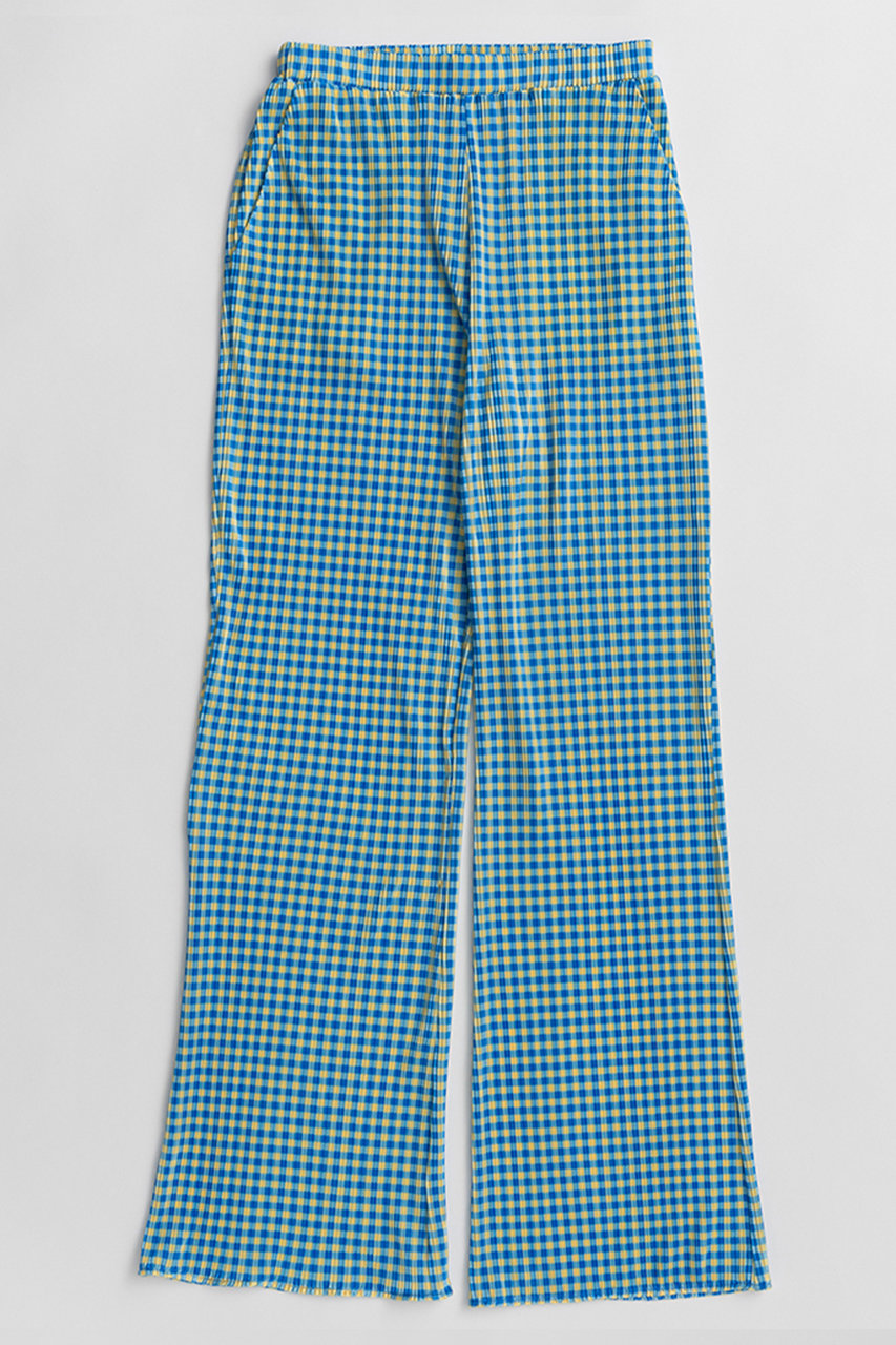 メゾンスペシャル/MAISON SPECIALの【予約販売】Gingham Check Pleated Pants/ギンガムチェックプリーツパンツ(BLU(ブルー)/21261465210)