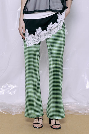 メゾンスペシャル/MAISON SPECIALの【予約販売】Gingham Check Pleated Pants/ギンガムチェックプリーツパンツ(110600/110601)