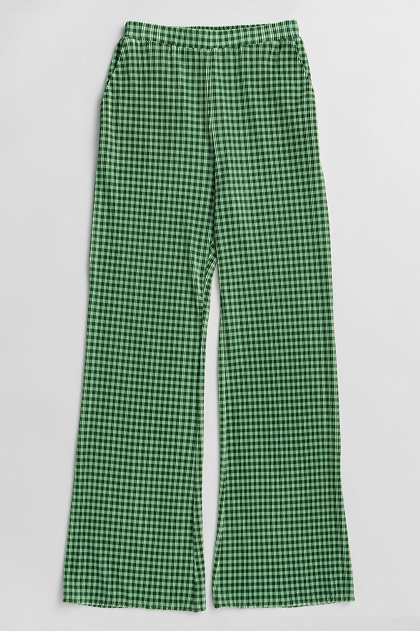 メゾンスペシャル/MAISON SPECIALの【予約販売】Gingham Check Pleated Pants/ギンガムチェックプリーツパンツ(GRN(グリーン)/21261465210)