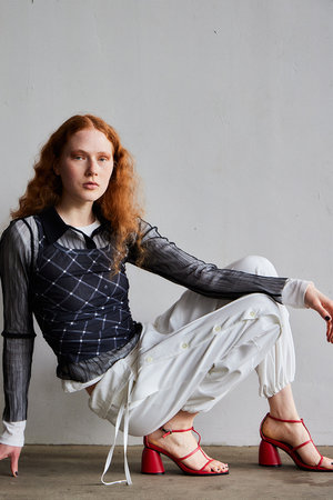 メゾンスペシャル/MAISON SPECIALのButton Slit Turn-Back Sweat Pants/ボタンスリットターンバックスウエットパンツ(110600/110601)