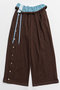 Button Slit Turn-Back Sweat Pants/ボタンスリットターンバックスウエットパンツ メゾンスペシャル/MAISON SPECIAL BRN(ブラウン)