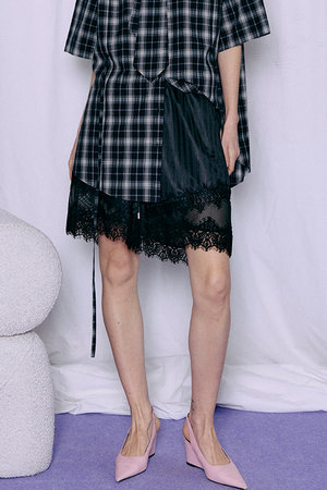 メゾンスペシャル/MAISON SPECIALの【予約販売】Shadow Stripe Lace Shorts/シャドーストライプレースショートパンツ(110600/110601)