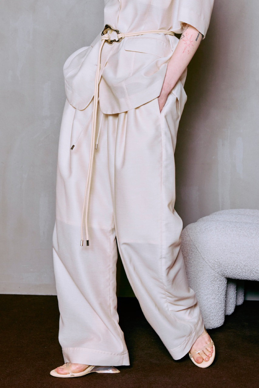 MAISON SPECIAL(メゾンスペシャル)｜Sheer Suiting Easy Pants/シアー