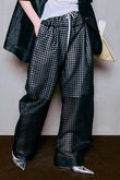 Sheer Check Easy Pants/シアーチェックイージーパンツ