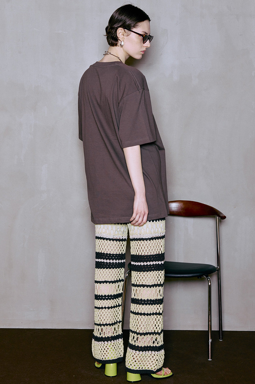 MAISON SPECIAL(メゾンスペシャル)｜Multi Border Crochet Pants