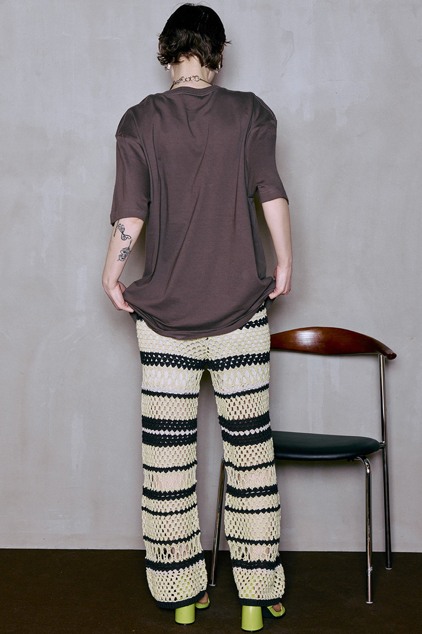 MAISON SPECIAL(メゾンスペシャル)｜Multi Border Crochet Pants