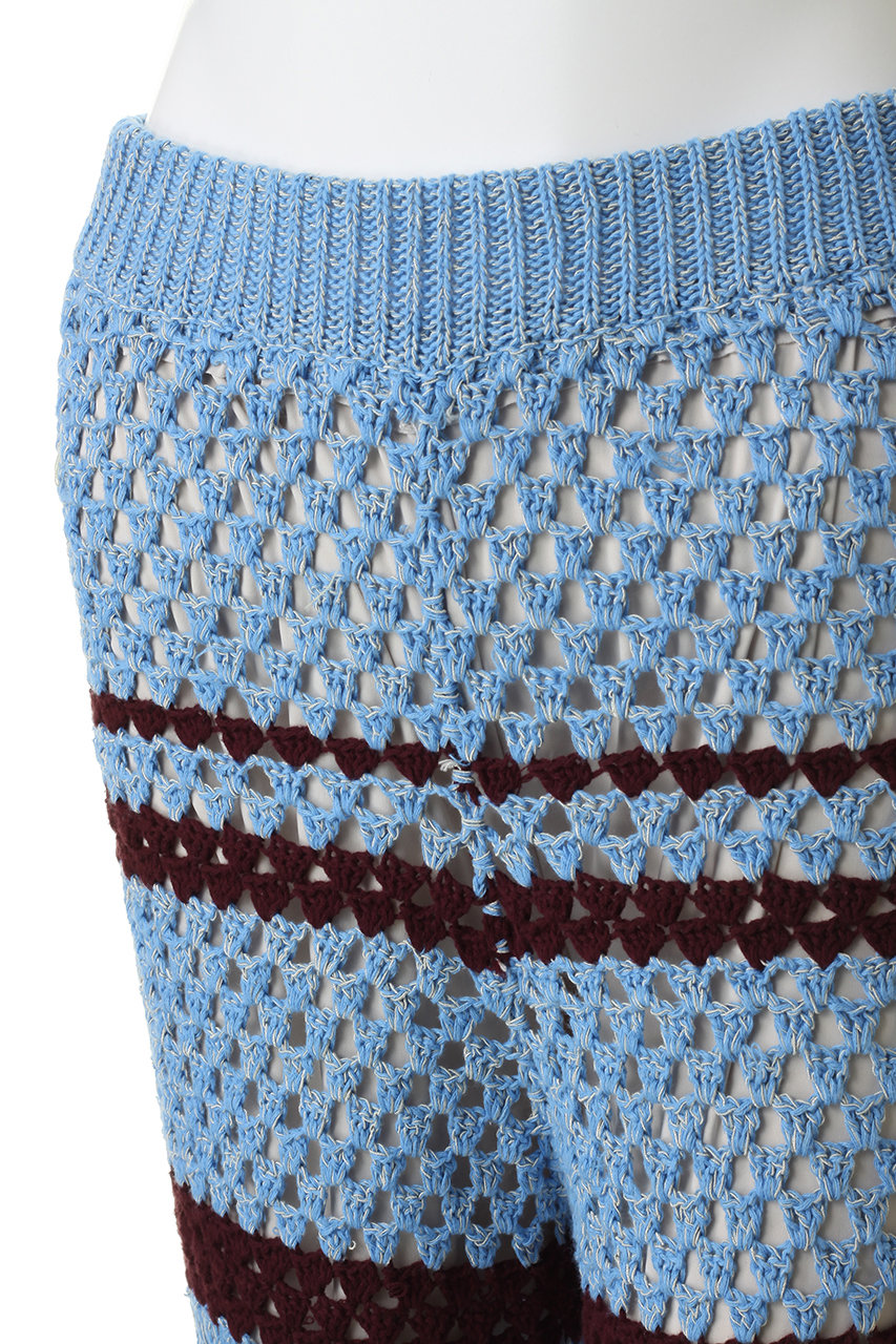 MAISON SPECIAL(メゾンスペシャル)｜Multi Border Crochet Pants