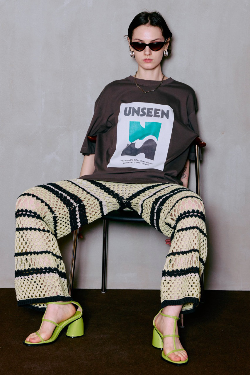 メゾンスペシャル！クロシェ風ニットパンツ！maison special MAISON SPECIAL(メゾンスペシャル)｜Multi Border Crochet Pants