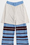 Multi Border Crochet Pants/マルチボーダークロシェパンツ メゾンスペシャル/MAISON SPECIAL
