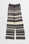 Multi Border Crochet Pants/マルチボーダークロシェパンツ メゾンスペシャル/MAISON SPECIAL BLK(ブラック)