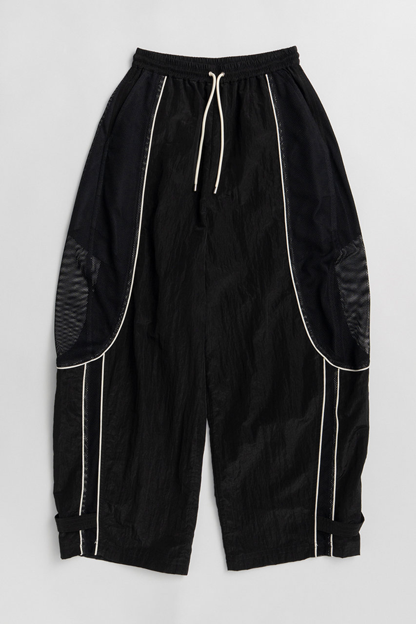 メゾンスペシャル/MAISON SPECIALのMesh Sporty Balloon Pants/メッシュスポーティバルーンパンツ(BLK(ブラック)/21261465313)
