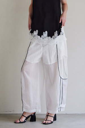メゾンスペシャル/MAISON SPECIALのMesh Sporty Balloon Pants/メッシュスポーティバルーンパンツ(110600/110601)