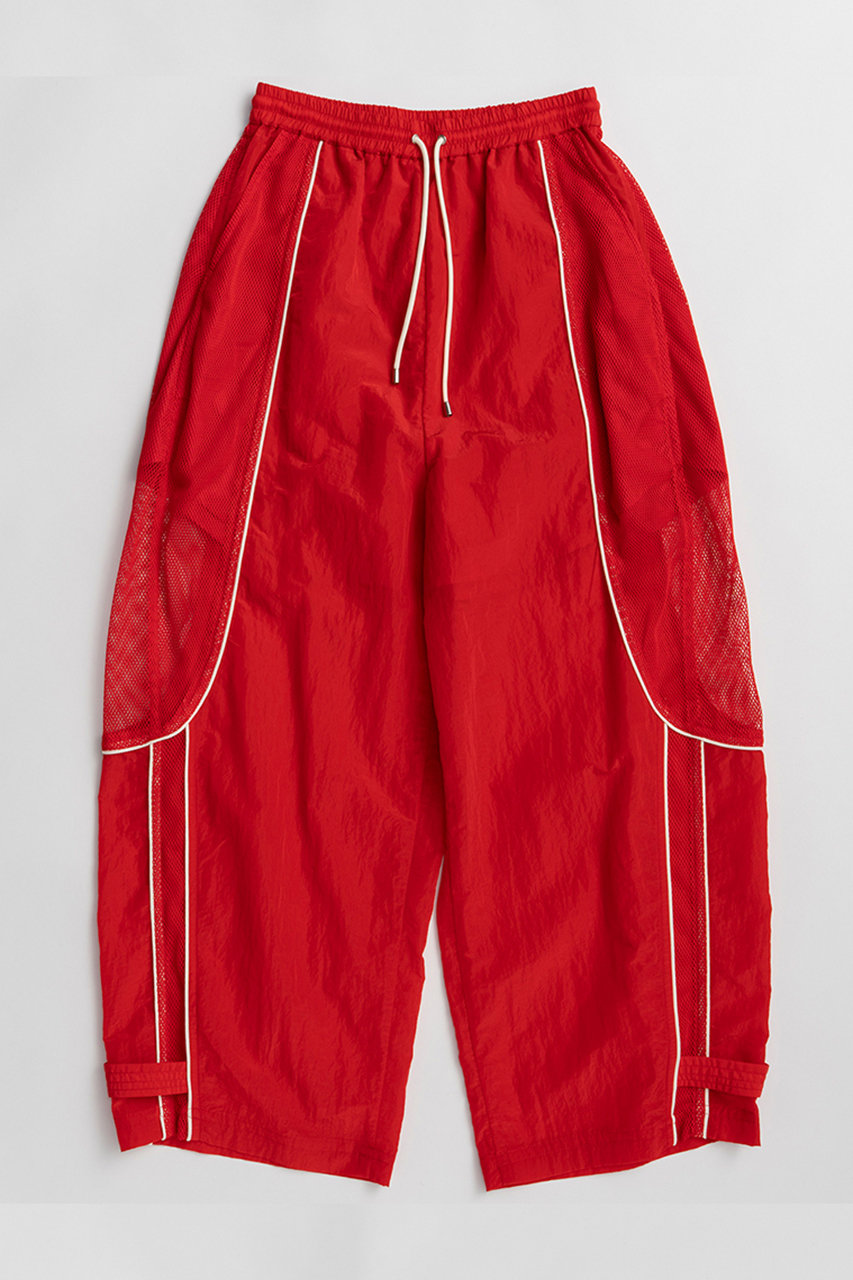 メゾンスペシャル/MAISON SPECIALのMesh Sporty Balloon Pants/メッシュスポーティバルーンパンツ(RED(レッド)/21261465313)