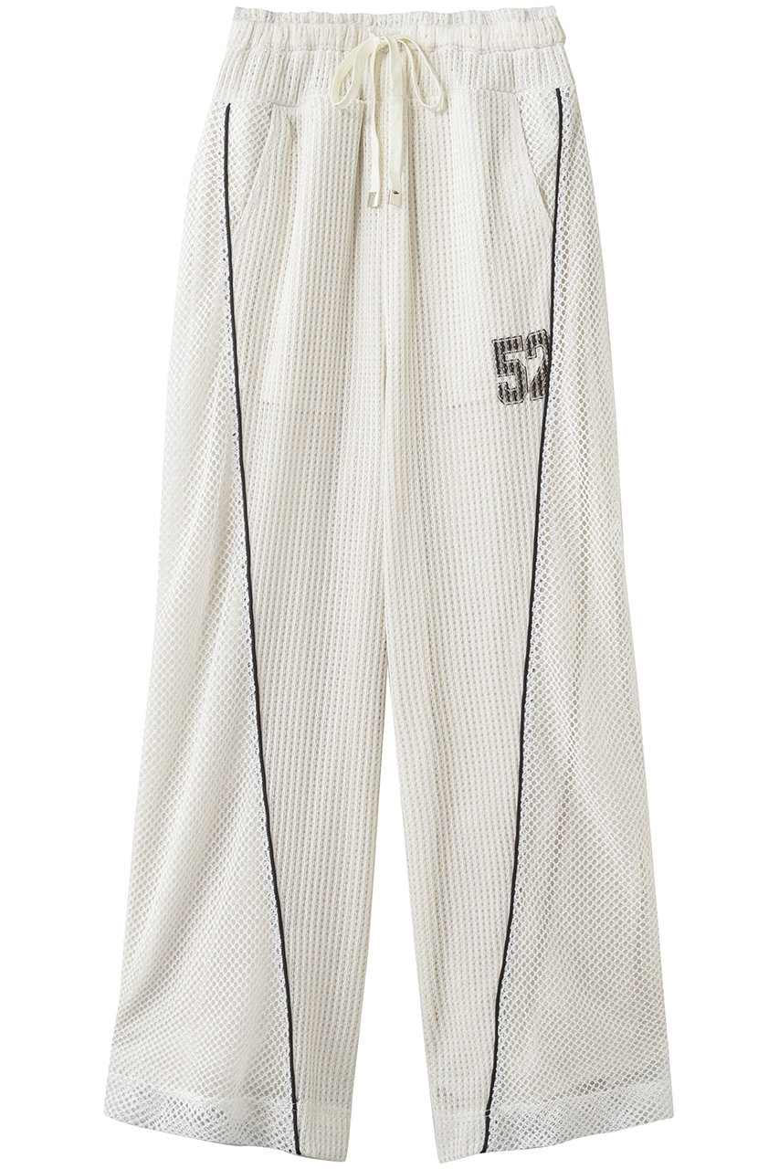 MAISON SPECIAL Numbering Mesh Pants/ナンバリングメッシュパンツ (WHT(ホワイト), 36) メゾンスペシャル ELLE SHOP