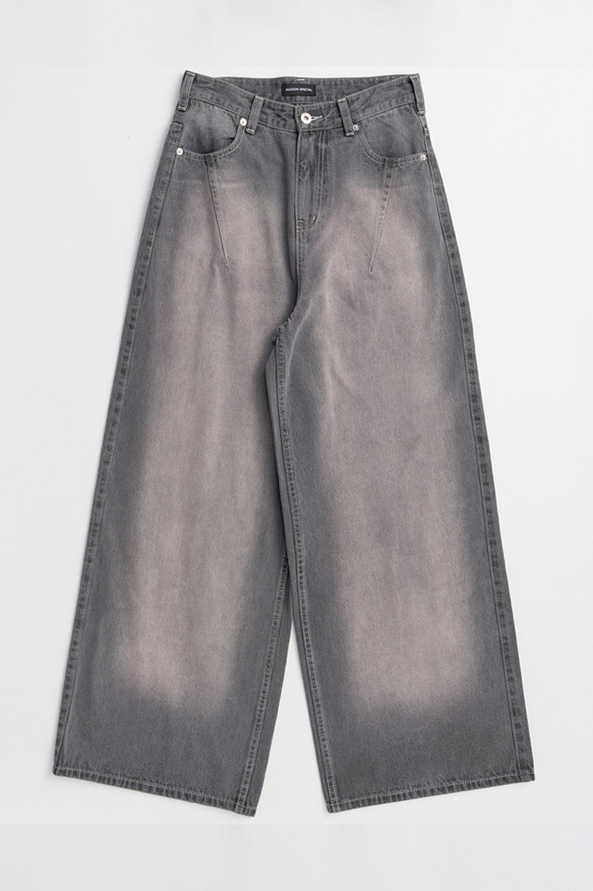 メゾンスペシャル/MAISON SPECIALの【予約販売】High Blast Over-Dyed Denim Pants/ハイブラストオーバーダイデニムパンツ(GRY(グレー)/21261465811)