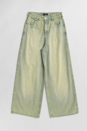 メゾンスペシャル/MAISON SPECIALのHigh Blast Over-Dyed Denim Pants/ハイブラストオーバーダイデニムパンツ(110600/110604)