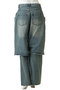 Layered Denim Pants/レイヤードデニムパンツ メゾンスペシャル/MAISON SPECIAL