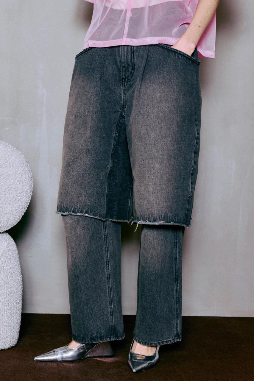MAISON SPECIAL(メゾンスペシャル)|Layered Denim Pants/レイヤード MAISON SPECIAL(メゾンスペシャル)|Layered Denim Pants/レイヤード