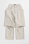 【予約販売】Layered Denim Pants/レイヤードデニムパンツ メゾンスペシャル/MAISON SPECIAL L.GRY(ライトグレー)