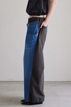 メゾンスペシャル/MAISON SPECIALの【予約販売】2WAY Back French Terry  Denim Pants/2WAYバックスウェットデニムパンツ(110600/110601)