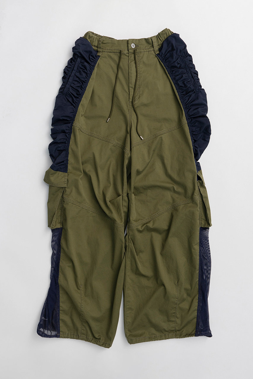 メゾンスペシャル/MAISON SPECIALのBicolor Cargo Pants/バイカラーカーゴパンツ(KHK(カーキ)/21261465820)