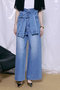 【予約販売】2WAY High-Waist Wide Denim/2WAYハイウエストワイドデニム メゾンスペシャル/MAISON SPECIAL