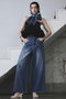 【予約販売】2WAY High-Waist Wide Denim/2WAYハイウエストワイドデニム メゾンスペシャル/MAISON SPECIAL