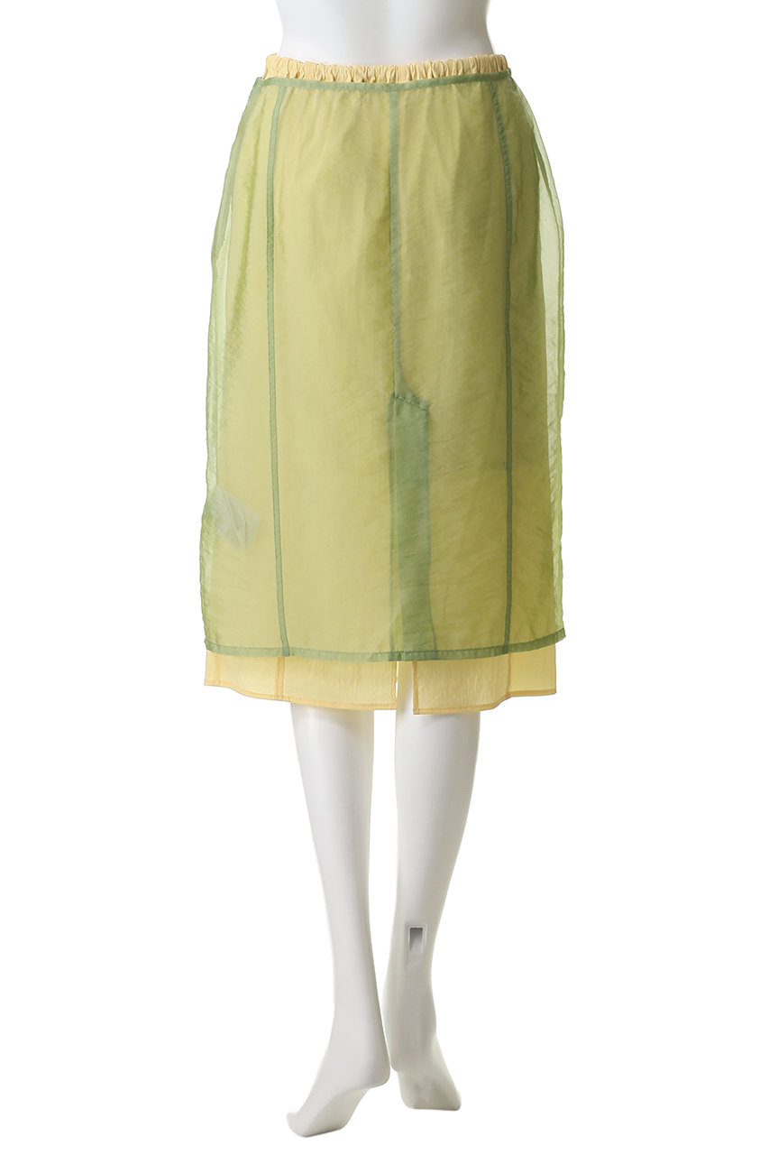 MAISON SPECIAL(メゾンスペシャル)｜Sheer Layered Color Skirt/シアー