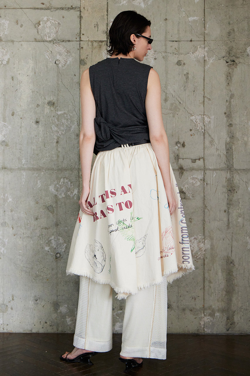 MAISON SPECIAL(メゾンスペシャル)｜Asymmetrical Wrap Print Skirt