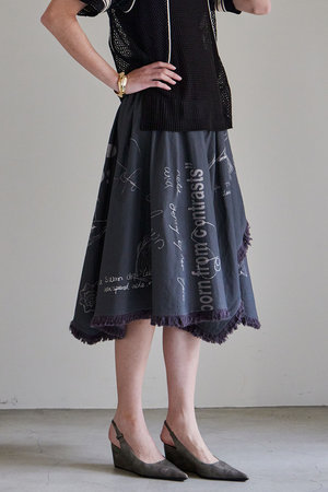 メゾンスペシャル/MAISON SPECIALのAsymmetrical Wrap Print Skirt/アシンメトリーラッププリントスカート(110700/110703)
