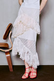 Lace Tiered Skirt/レースティアードスカート