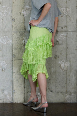 メゾンスペシャル/MAISON SPECIALのLace Tiered Skirt/レースティアードスカート(110700/110703)