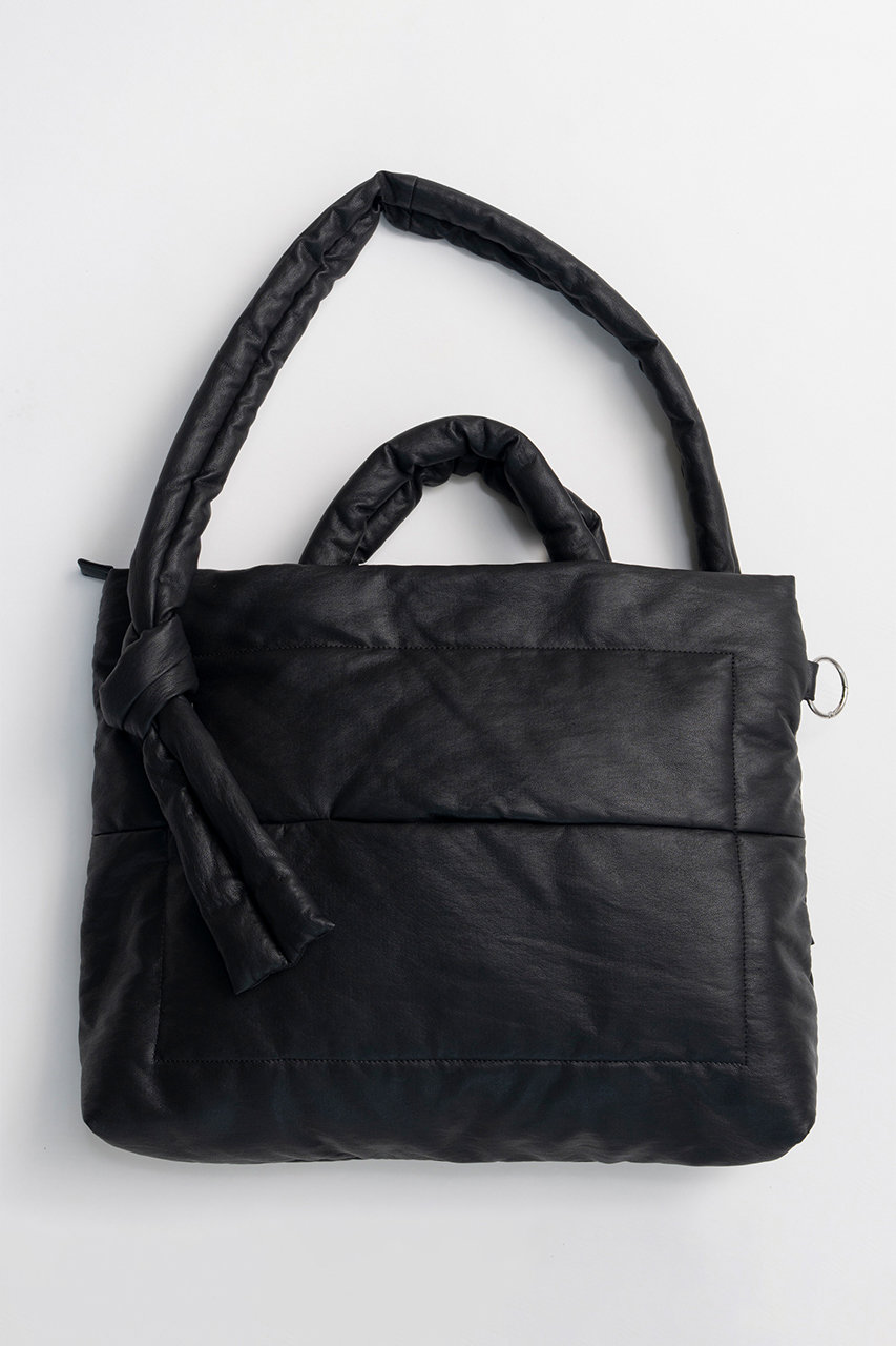 MAISON SPECIAL/メゾンスペシャル　ビックピローバック　ブラック MAISON SPECIAL(メゾンスペシャル)｜Faux Leather Big Pillow Bag