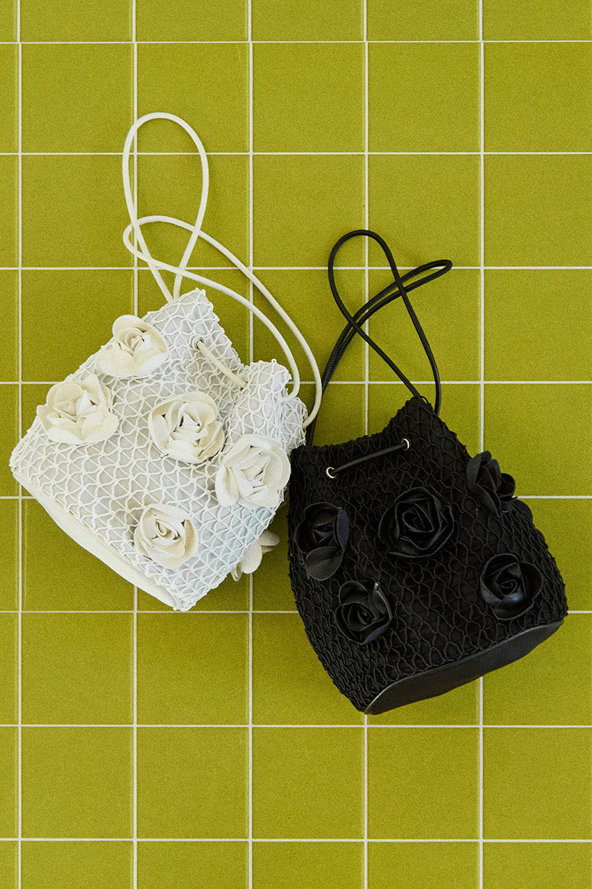MAISON SPECIAL(メゾンスペシャル)｜Rose Motif Drawstring Bag/ローズ